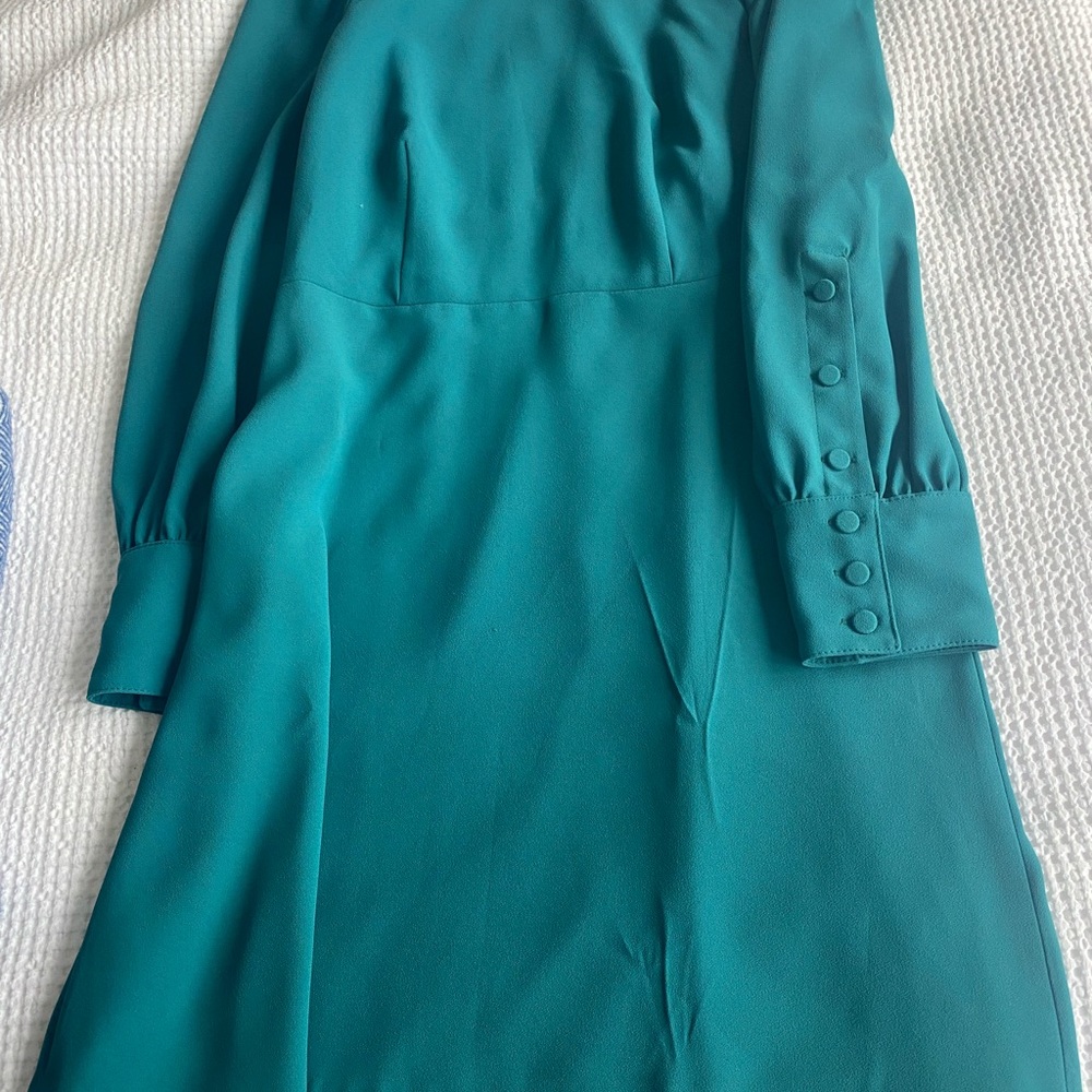 J crew turquoise a line dress